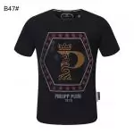 philipp plein t-shirts pour hommes b47 couronner